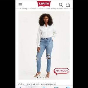 SALE NWT Levi’s original 501 skinny stretch jeans sz 29